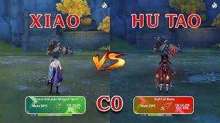 Xiao vs HuTao  who is the best DPS?? gameplay comparison Genshin Impact