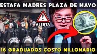 ESTAFA UNIVERSIDAD MADRES DE PLAZA DE MAYO SOLO 16 GRADUADOS EN 7 AÑOS A UN COSTO MILLONARIO