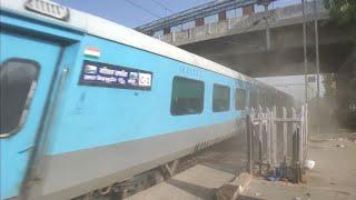 155 KMPH RUTHLESS SKIP BY GATIMAAN EXPRESS  Indias Fastest Train  गतिमान एक्सप्रेस