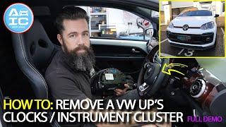 How To Remove a VW UP’S Clocks  Instrument Cluster from the Dash