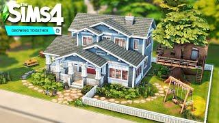 San Sequoia Craftsman style home  GROWING TOGETHER  The Sims 4  Speed Build - NO CC