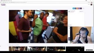 Tyler1 Reacts To Ice Poseidon Being Kicked Out Of Chicken & Watermelon Shop VOD April 20 2017