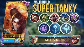 100% ANNOYING   UNSTOPABLE VALIR BUILD SUPER TANKY  BEST BUILD VALIR 2024  MLBB