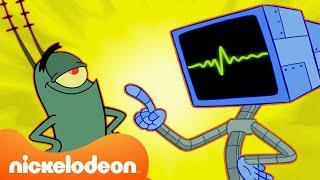 Губка Боб  30 МИНУТ с Планктоном и Карен лучшей парой в Бикини Боттом  Nickelodeon РОССИЯ