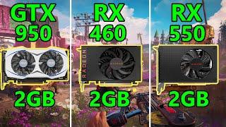 GTX 950 vs RX 460 vs RX 550 - 8 Games tested on 1080p - High details