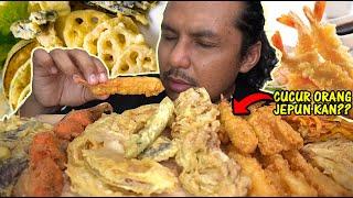 orang jepun suka makan petang-petang mukbang malaysia TEMPURA PRAWN