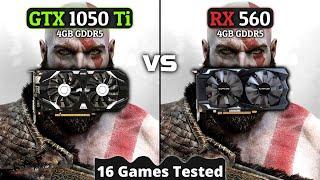 GTX 1050 Ti vs Rx 560  Battle Of Budget GPUs  16 Games Tested