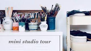 Top 5 tips for creating an inspiring workspace mini studio tour