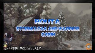 SKYRIM HOME MOD #5 Routa - Stormcloak and Warrior cabin