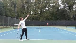 Chang vs John Part 1 4.5 Mens Singles Tennis Match Court Level View