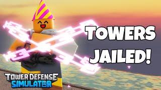 NEW JAILED TOWERS CHALLENGE MAP TRIUMPH  Roblox Tower Defense Simulator