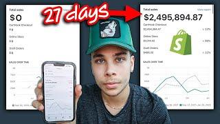 I Got Rich in 27 days Shopify Dropshipping