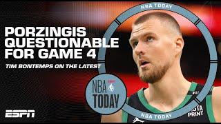 Kristaps Porzingis listed as questionable for Game 4  NBA Today