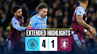 Man City 4-1 Aston Villa  EXTENDED HIGHLIGHTS  Foden hat-trick in important win