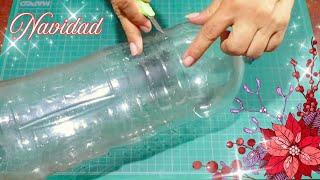 2 INCREIBLES IDEAS PARA REGALAR O VENDER CON BOTELLAS DE PLASTICO FACILES  NAVIDAD  MANUALIDADES