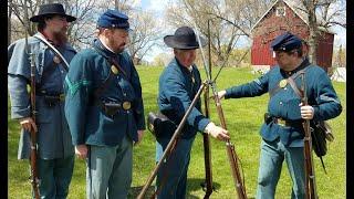 Civil War Drill Musket Firing and Camp Life