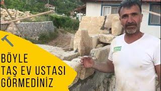 BU TAŞ EV USTASI MİLATTAN ÖNCENİN STİLİYLE TAŞ DUVAR EV YAPIYOR