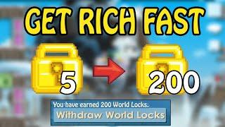 HOW TO PROFIT WITH 5 WLS EASY PROFIT GET RICH FAST - Growtopia