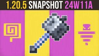 Minecraft 1.20.5 Snapshot 24W11A  The Mace A New Minecraft Weapon