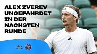 Roberto Carballes Baena - Alexander Zverev  Highlights - Wimbledon 2024