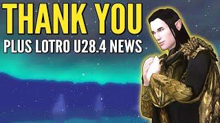 THANK YOU + LOTRO Update 28.4 News Ill Omens