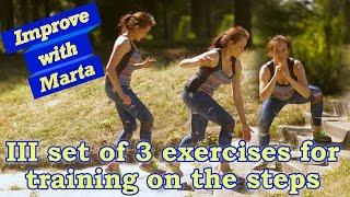 3 exercises for training on the steps part 3 - Improve with Marta