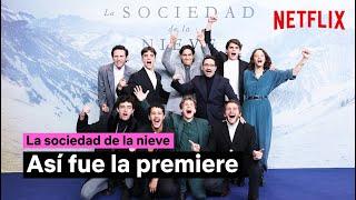 Noche de estreno de La sociedad de la nieve  Netflix España