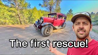 Off road recovery with a 94 year old car