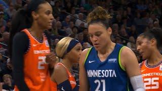 Last two minutes in first half of Connecticut Sun vs Minnesota Lynx