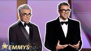 Eugene Levy & Dan Levy ROAST ‘Baby Reindeer’ ‘The Bear’ In Emmys Monologue