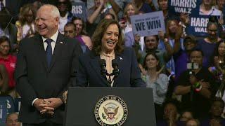 LIVE  Kamala Harris Tim Walz rally in Eau Claire Wisconsin