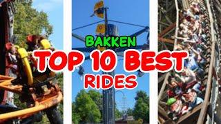 Top 10 rides at Bakken - Klampenborg Denmark  2022