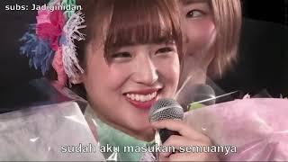 SUB INDO Surat Ota Aika dan Tanabe Miku Untuk Haruka JKT48 di AKB48 theater