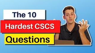 The 10 Hardest Questions on the CSCS Exam In 2023