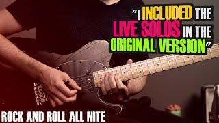 Rock and Roll All Nite - Kiss guitar cover with live solos