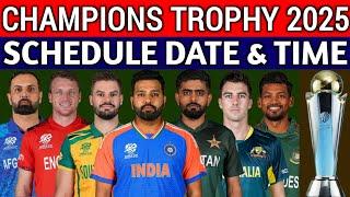 ICC Champions Trophy 2025 Schedule  Champions Trophy 2025 Schedule