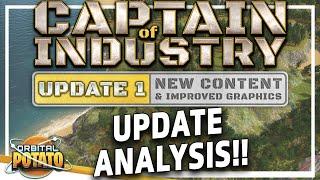 HUGE NEW Update New Buildings & Much More - Captain Of Industry - Update 1 Patch Breakdown