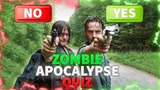 can you survive zombie apocalypse? Quiz walking dead