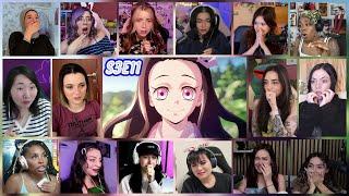 Demon Slayer Season 3 Episode 11 Girls Reaction Mashup  Swordsmith Village Arc Ep 11