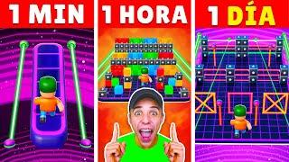 ⏰ 1 MINUTO vs 1 HORA vs 1 DIA ⏰ en BLOCK DASH