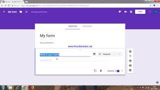 How to make field required in google form