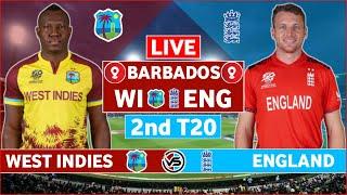 West Indies vs England 2nd T20 Live Scores  WI vs ENG 2nd T20 Live Scores & Commentary