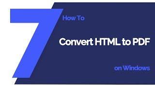 How to Convert HTML to PDF on Windows  PDFelement 7