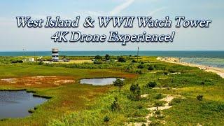 West Island & WWII Watch Tower 4K Drone Experience