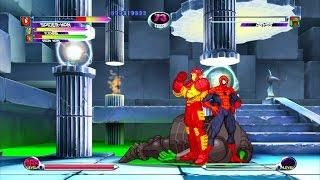 Marvel VS Capcom 2 - Spider-ManIcemanIron Man - Expert Difficulty Playthrough