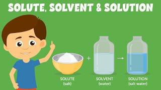 Solute solvent and solution  What is a Solution?  Science Video for Kids