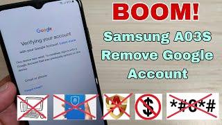 New Method Samsung A03s SM-A037F Remove Google Account Bypass FRP. Without PC.