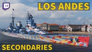 Los Andes - These Secondaries are Crazy  World of Warships