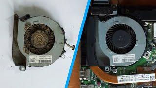 Cleaning a 7-year-old HP laptop for the first time