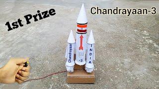 Chandrayaan-3 working model  Chandrayaan for school project  rocket launching  science project